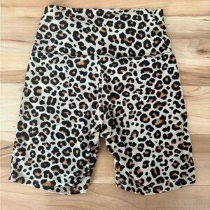 Le Lis Leopard Print Bike Shorts